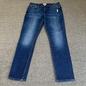 HUDSON Midrise Crop Natalie Super Skinny Jean Women's 28 Blue Dark Wash NWOT